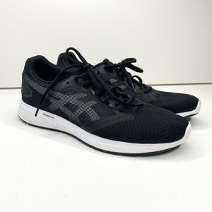 EUC!‎ ASICS Womens 9.5 Black White Patriot 10 Sneakers Athletic Shoes AmpliFoam